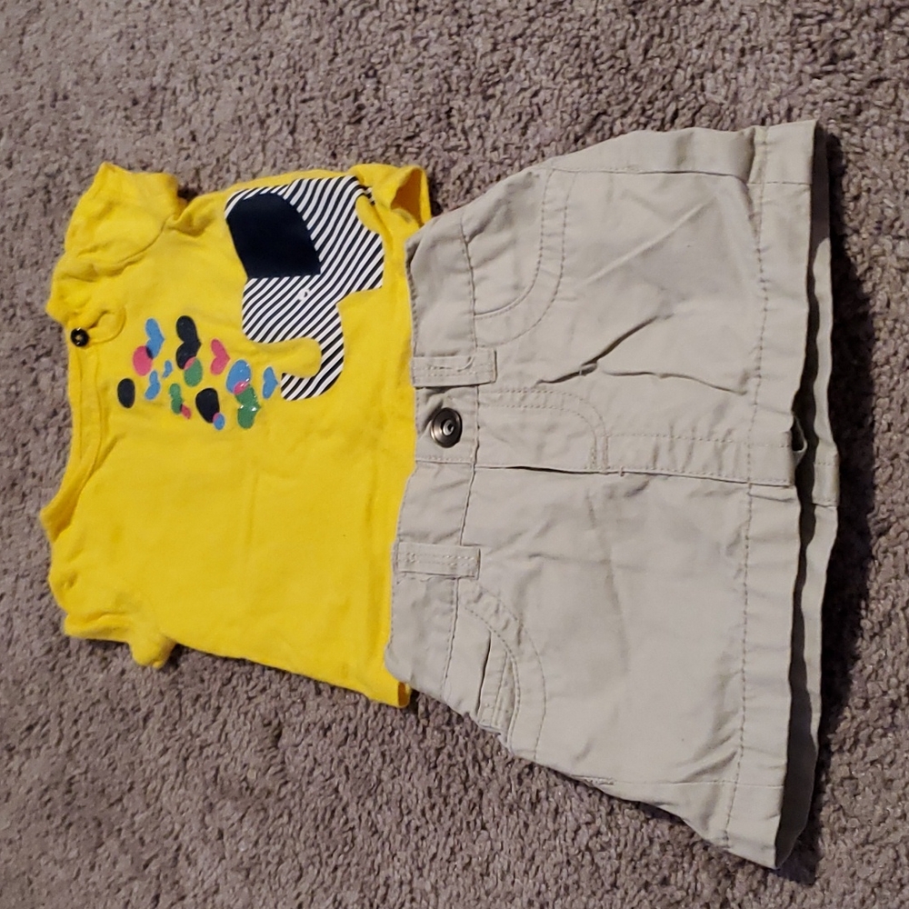 Girls Circo shirt with skort